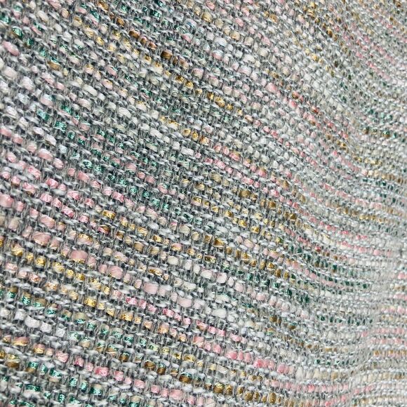 Ann Taylor Skirt Size 8 Tweed Pencil Boucle Knit Pink Gray Multicolor Wool Blend - Picture 8 of 11